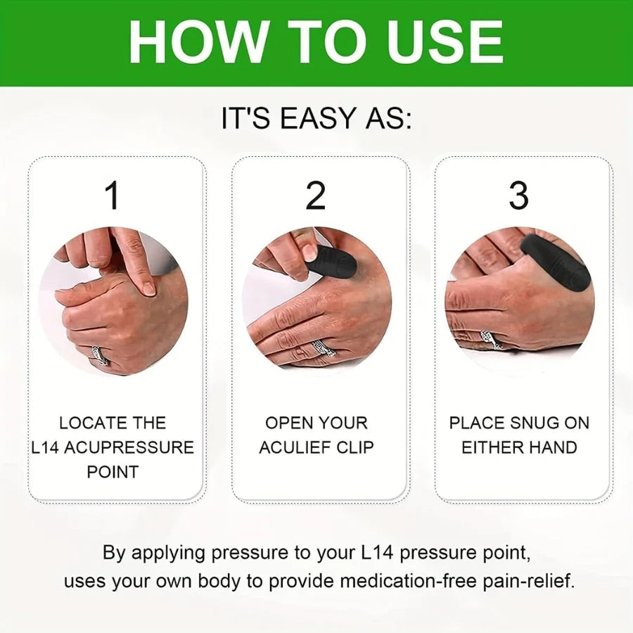 Magnetic LI4 Acupressure Clip for Sugar Control