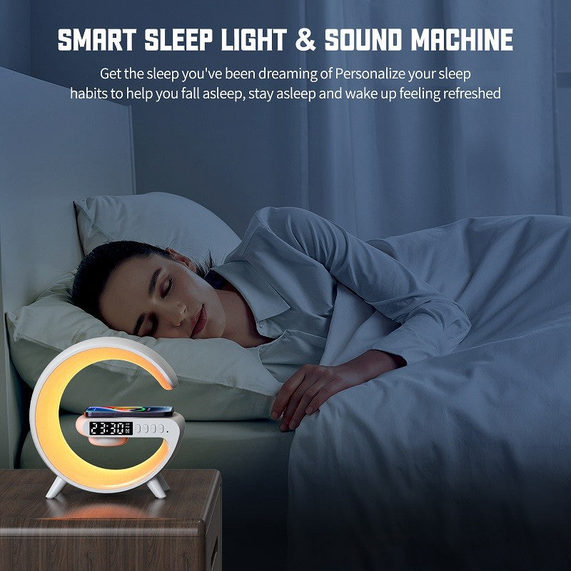 G63 Bluetooth Speaker with Atmosphere Light & Wireless Charger