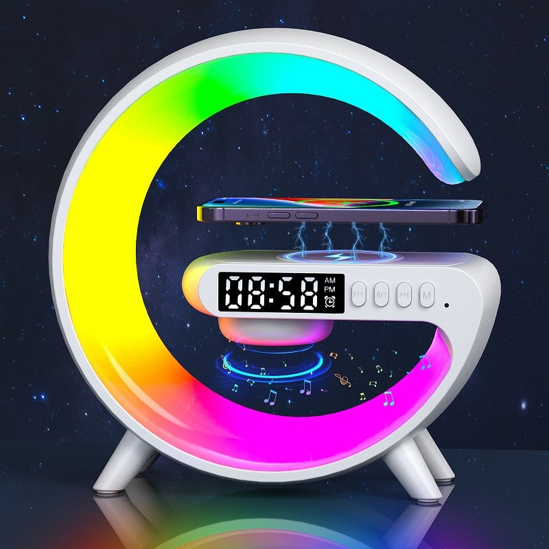 G63 Bluetooth Speaker with Atmosphere Light & Wireless Charger