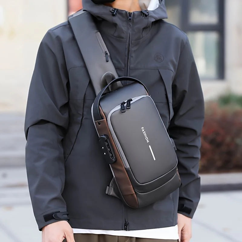 Multifunction Anti-Theft USB Charging Crossbody Shoulder Bag – Style Meets Security