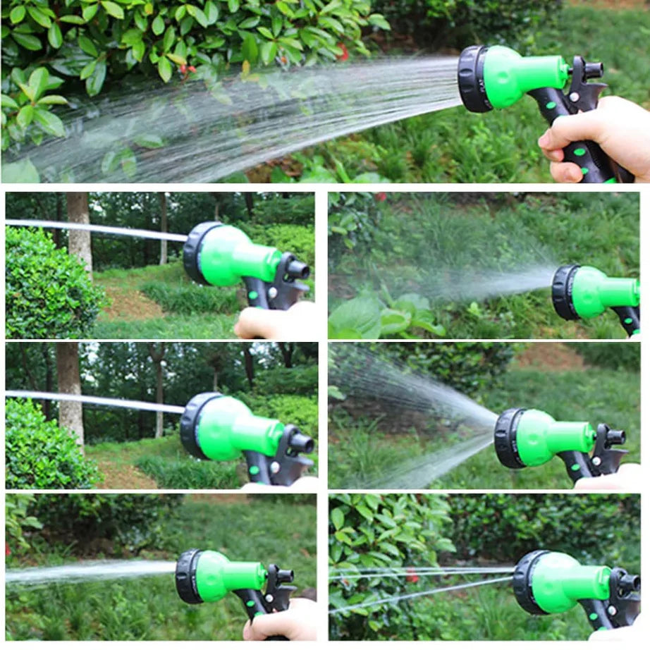 Expandable Hose Pipe with 7-Mode Nozzle – 100 FT