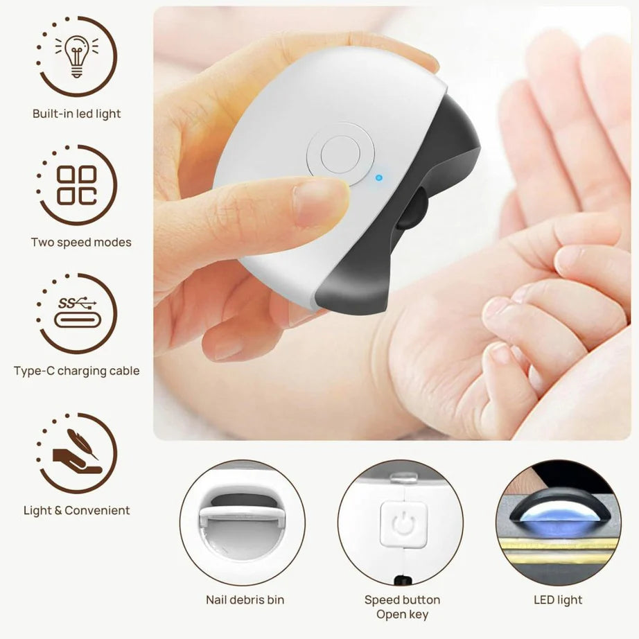Automatic Electric Nail Clipper – Safe & Gentle for Babies