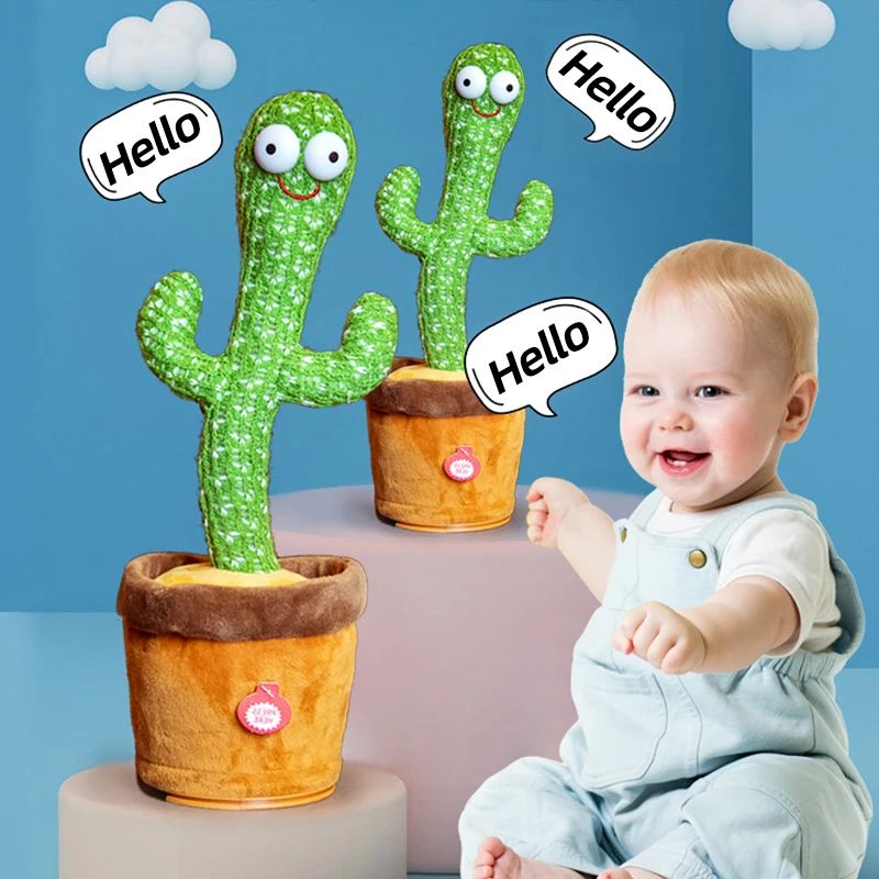 Dancing Cactus Toy – Sings, Dances & Repeats What You Say