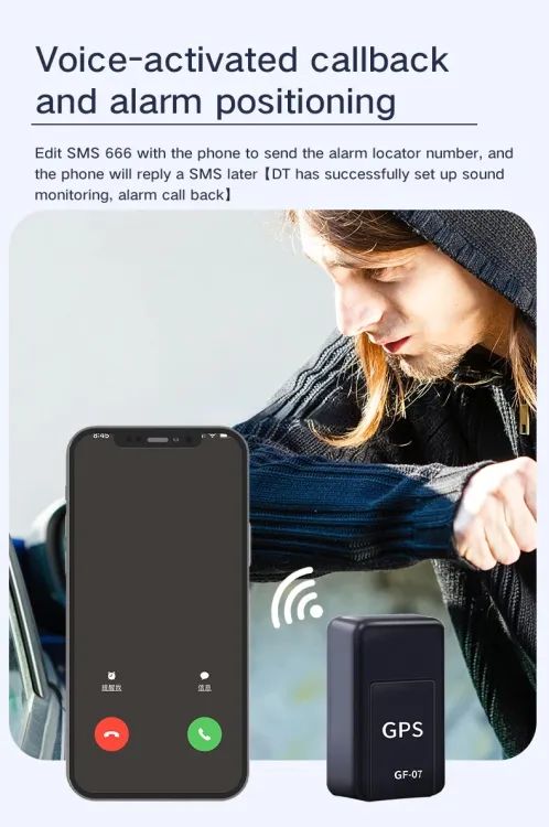 High-Quality GPS GF-07 Mini Tracker – Real-Time GSM Tracking