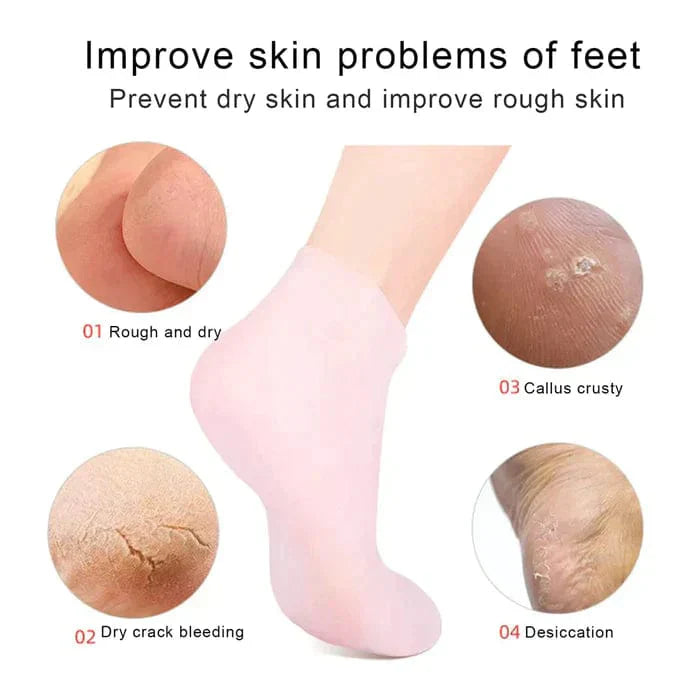 Reusable Moisturizing Silicone Socks – Soft, Smooth & Hydrated Feet