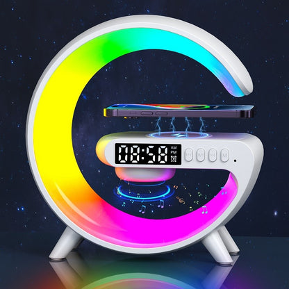 G63 Bluetooth Speaker with Atmosphere Light & Wireless Charger