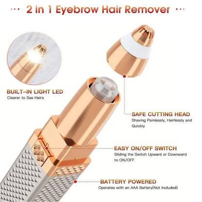 Rechargeable 2 in 1 Hair Remover Trimmer For Women